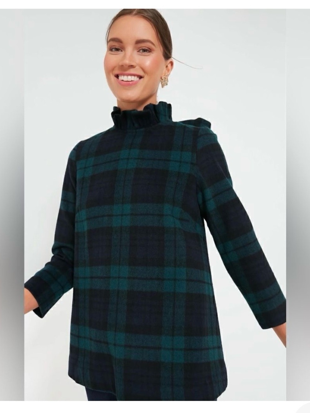 Tuckernuck's Classic Faye Top in Black-Watch Plaid